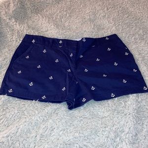 Navy Blue shorts w/ White stitched anchors